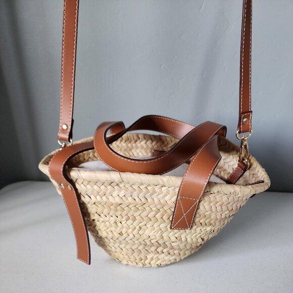 Doum Straw Tote "EUC" - Picture 13 of 16